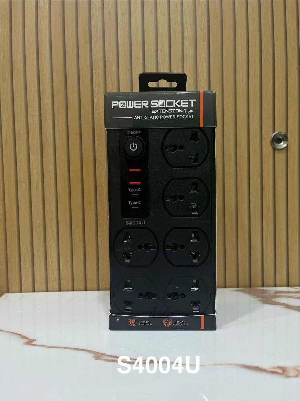 Power Socket Extension Anti-Static Smart Chip Type-C