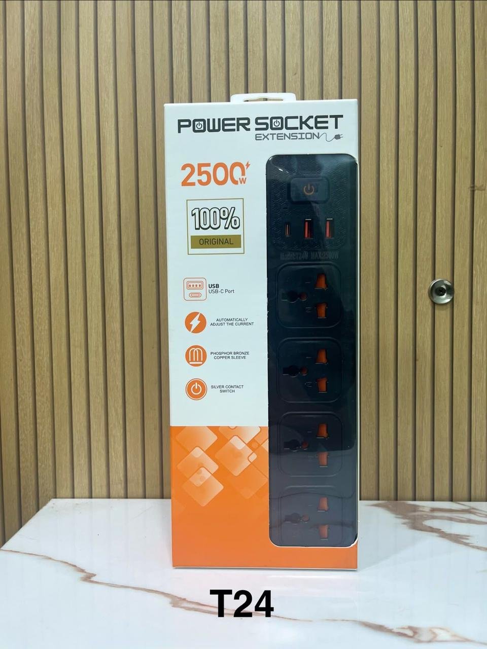 Power Socket Extension USB and Type-C